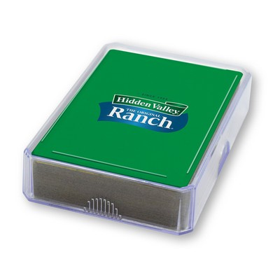 Single Clear Poker Playing Card Box